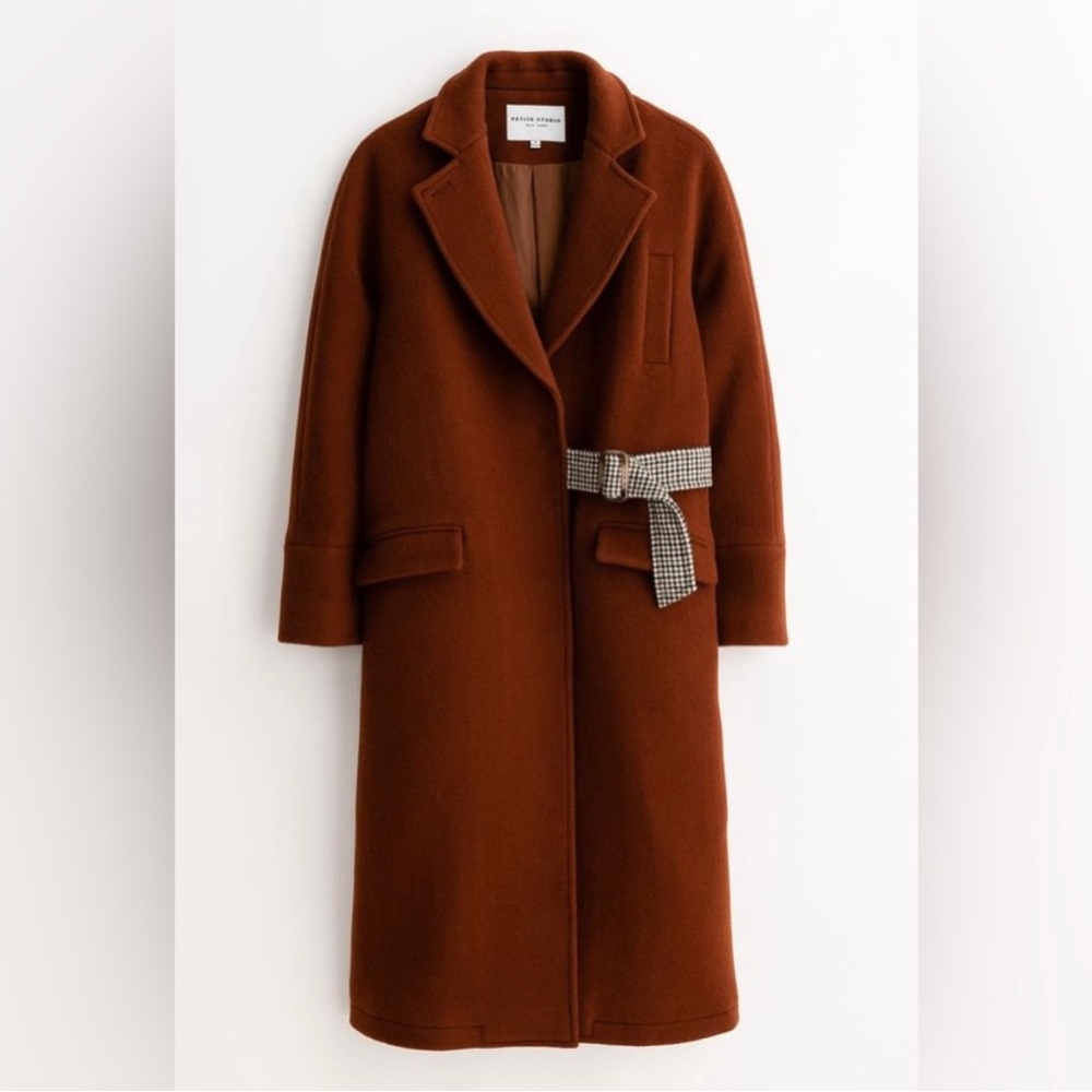 Petite Studio Carmen Wool Coat - Cinnamon